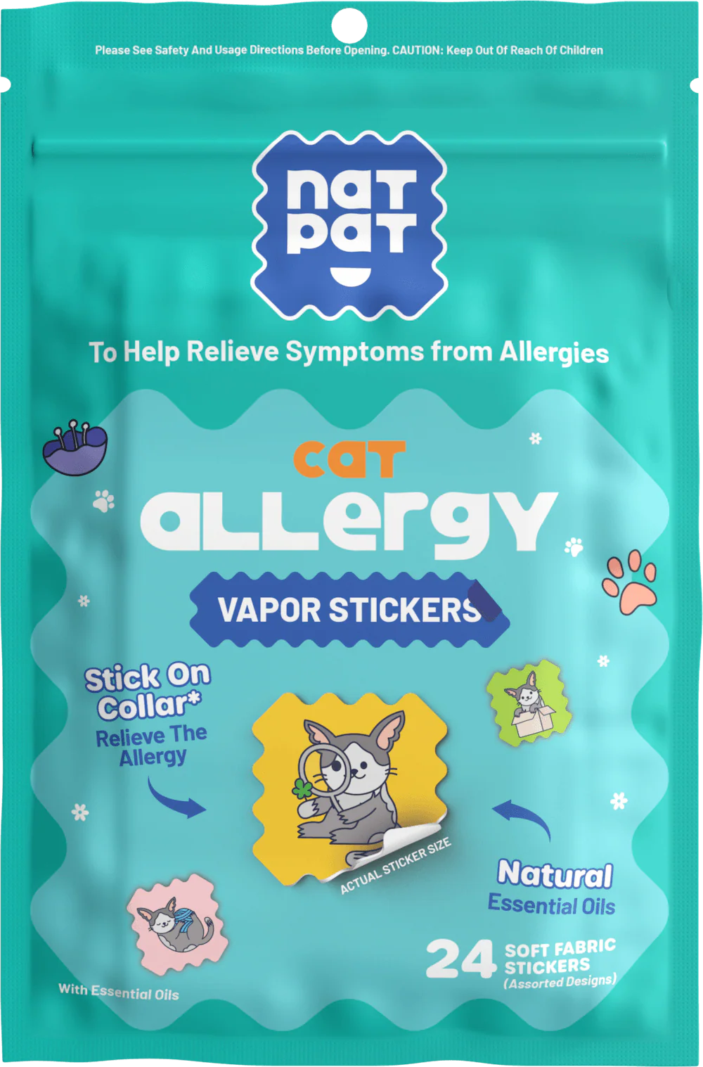 Cat Allergy Relief Vapor Stickers - Image 10