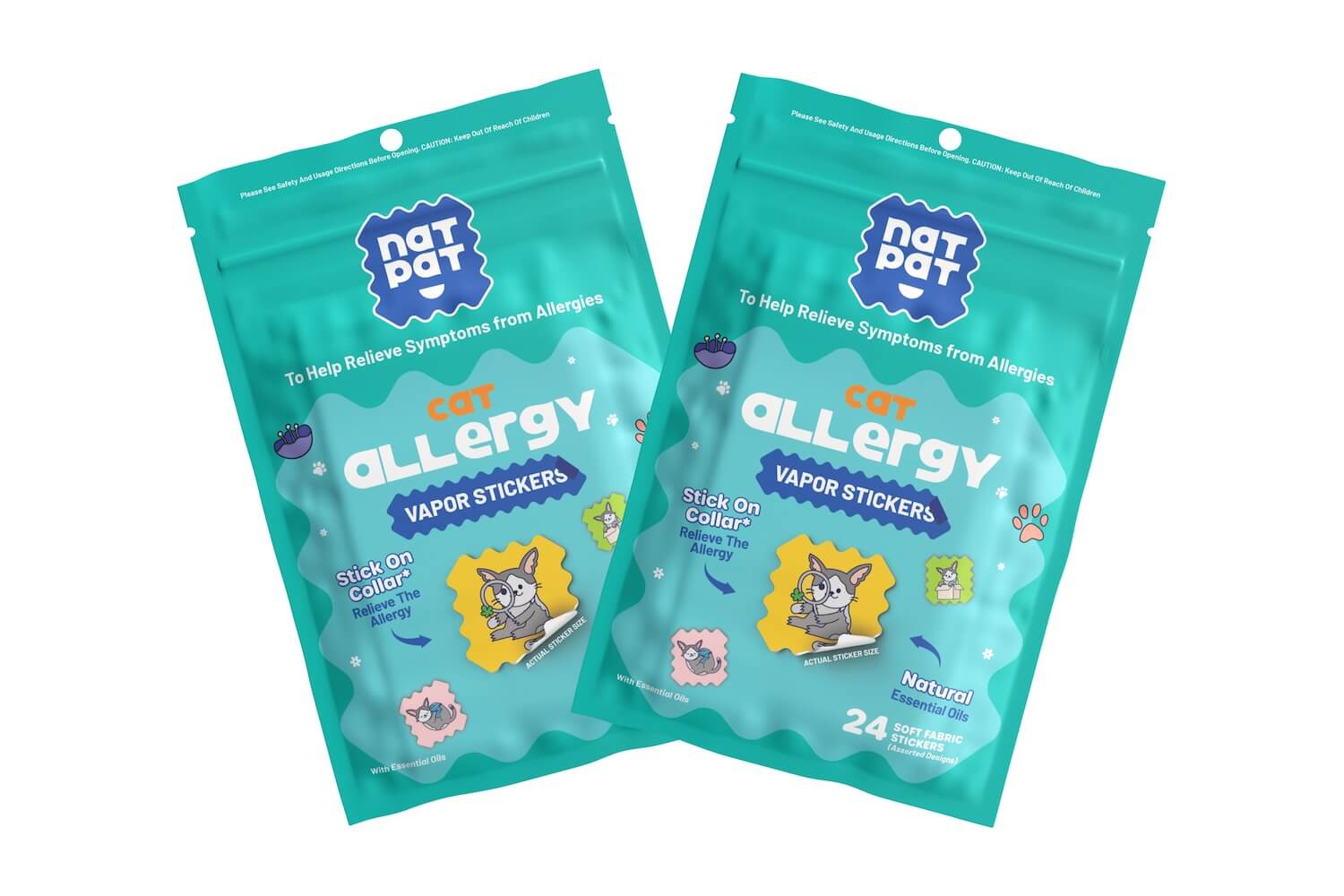 Cat Allergy Relief Vapor Stickers - Image 3