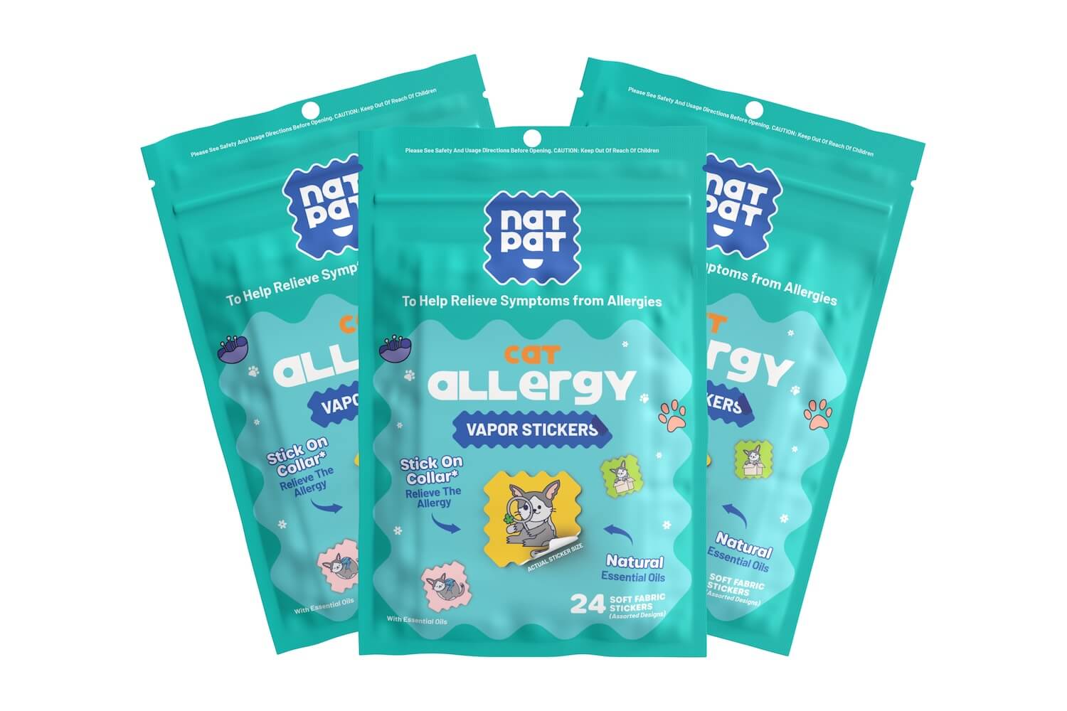 Cat Allergy Relief Vapor Stickers - Image 4