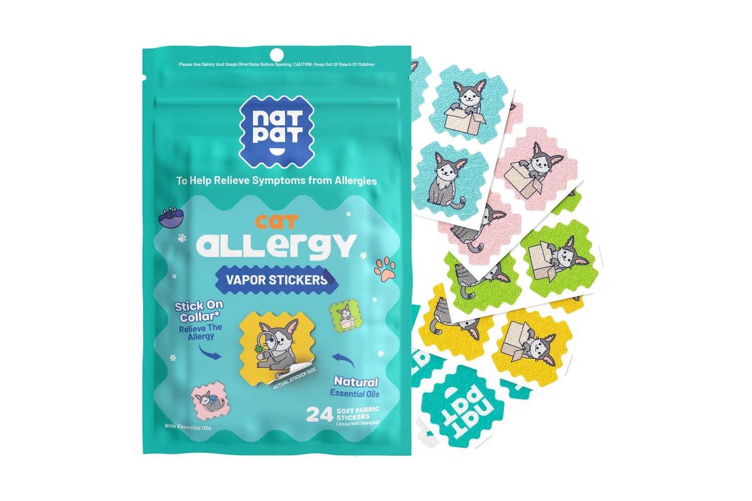 Cat Allergy Relief Vapor Stickers - Image 6